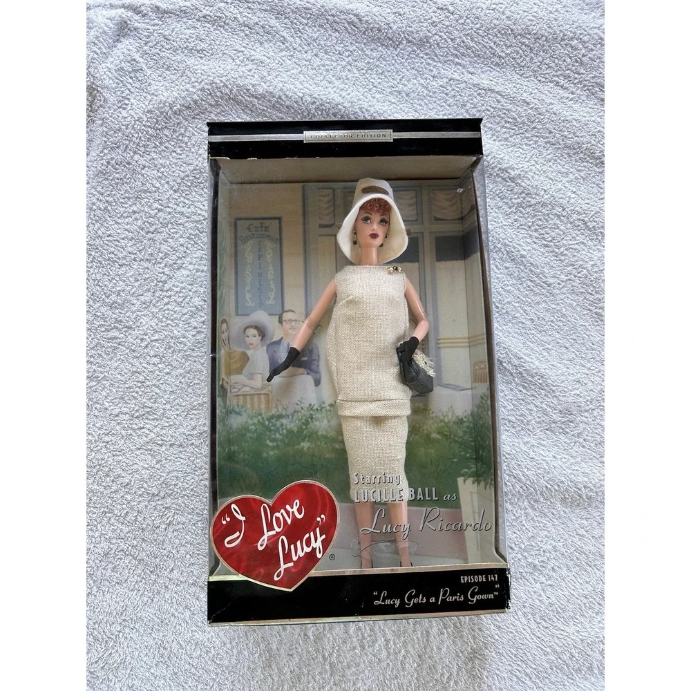 I Love Lucy Barbie Doll Mattel Lucy Gets a Paris Gown Episode 147 In Box 2002 - Picture 1 of 2